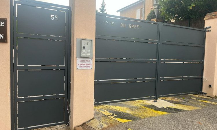 Remplacement de portail en alu à Saint-Etienne